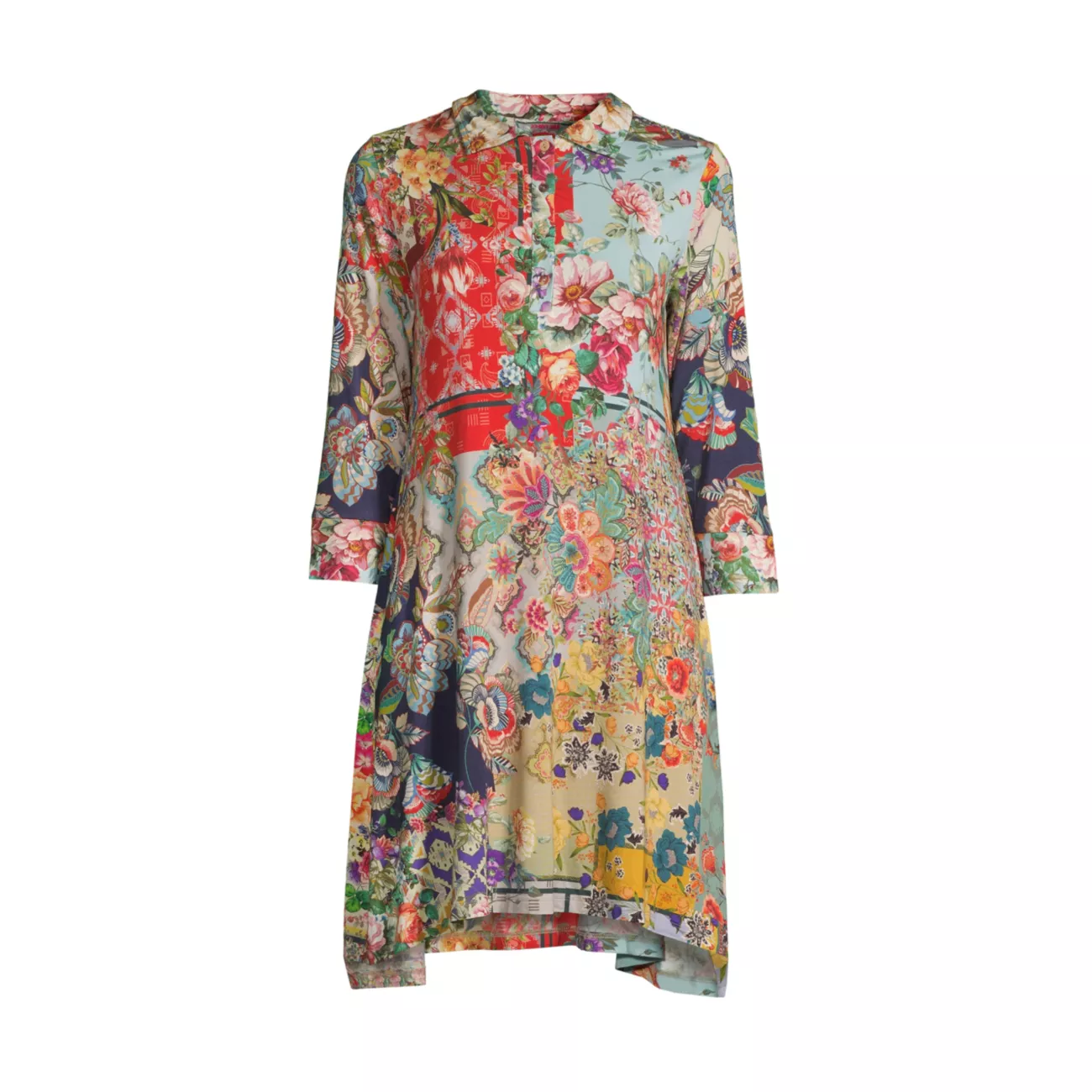 Otti Floral Polo Tunic Dress Johnny Was