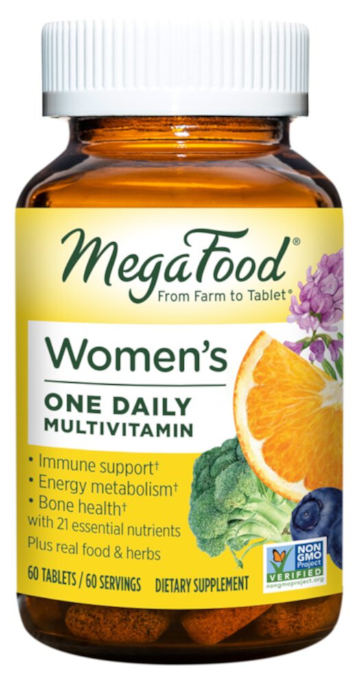 Women's One Daily Мультивитамины для женщин, 60 таблеток MegaFood
