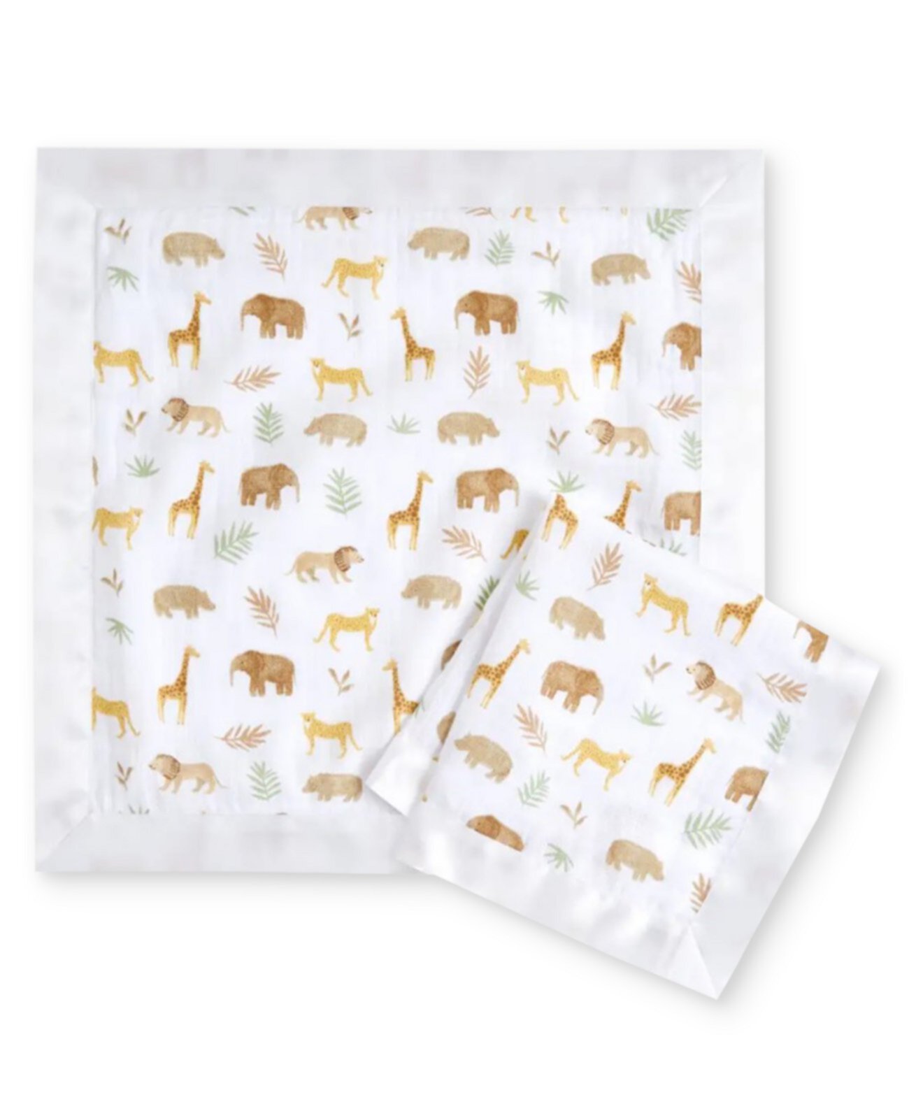 Baby Boys or Baby Girls Tanzania Essential Muslin Security Blankets, Pack of 2 Aden And Anais