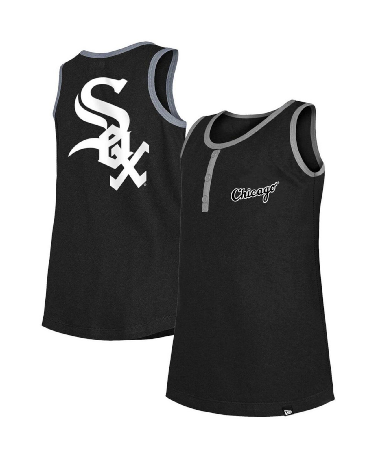 Детская Майка New Era Black Chicago White Sox Henley New Era