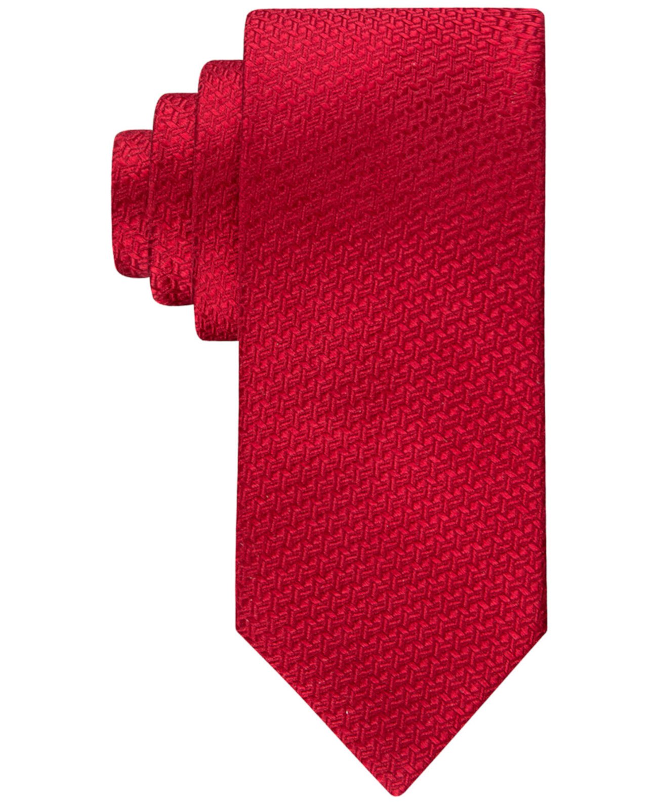Мужской классический галстук с геометрическим рисунком Tommy Hilfiger