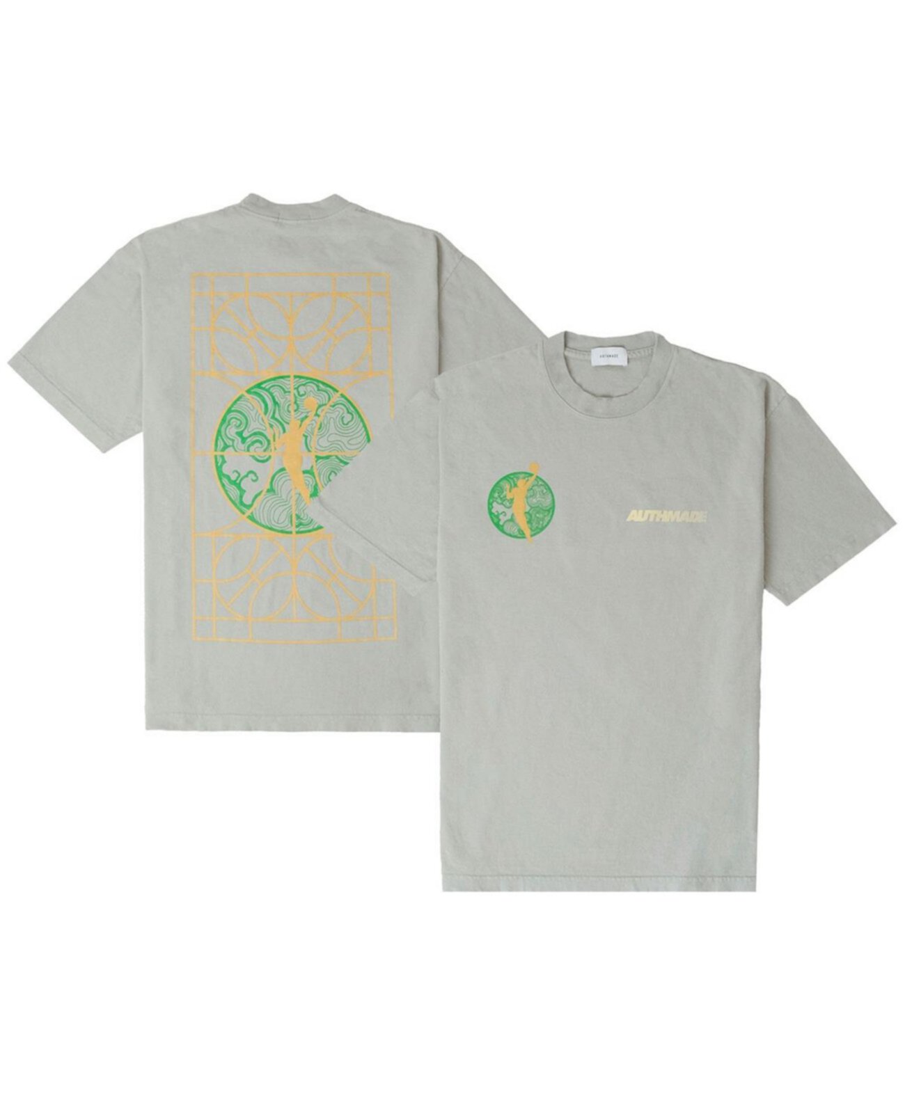 Мужская и женская светло-зеленая футболка из коллекции семейной реликвии азиатско-американских жителей тихоокеанских островов из коллекции Authmade