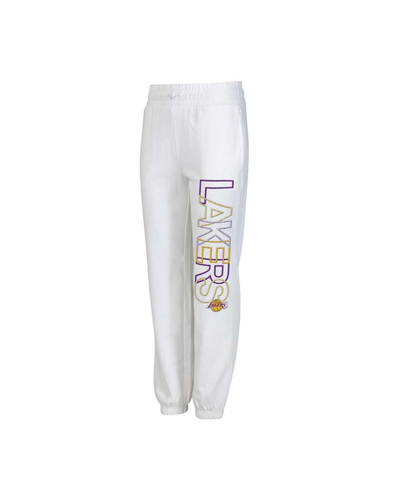 Женские белые брюки Los Angeles Lakers Sunray Concepts Sport