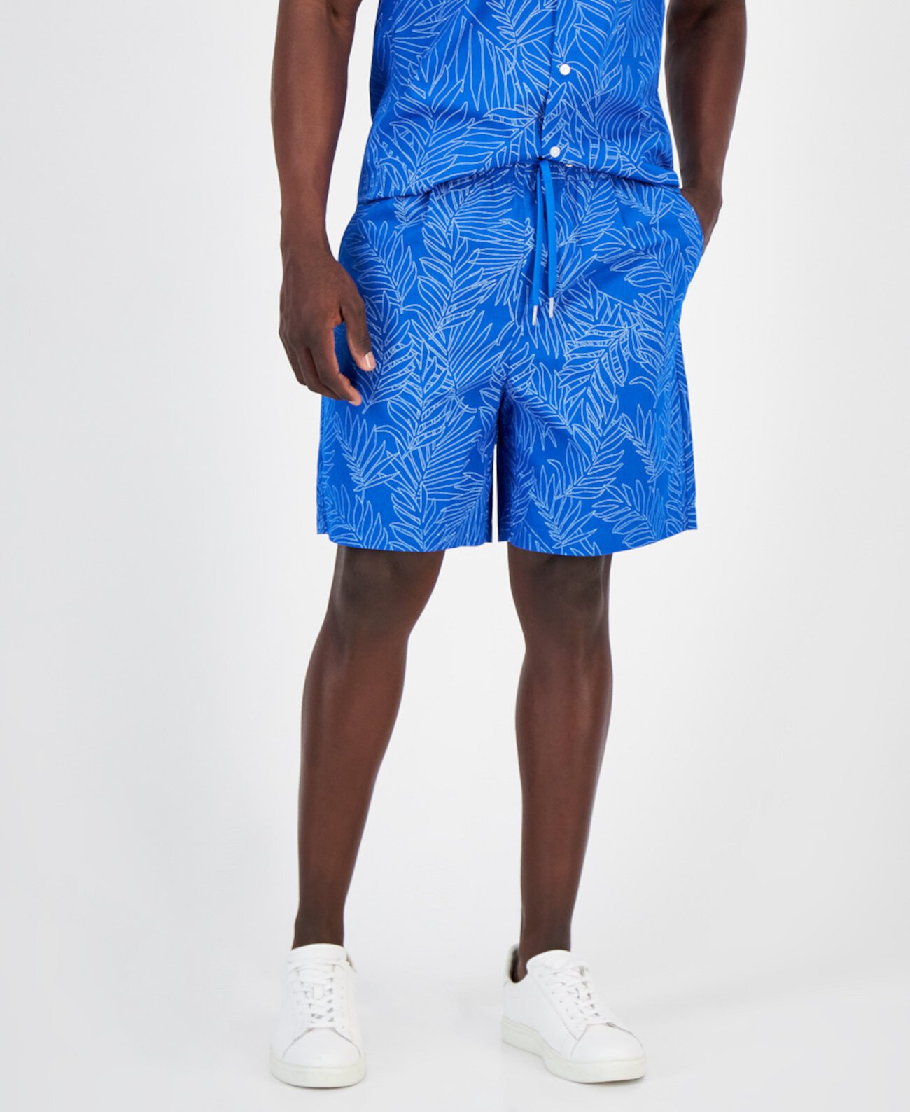 Мужские шорты с кулиской и принтом пальм, созданные для Macy's Armani