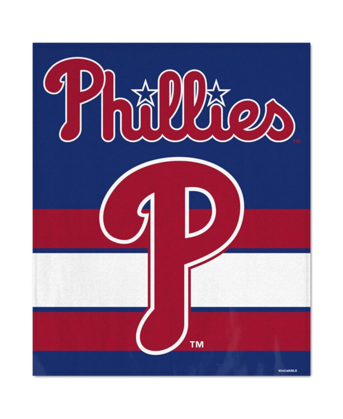 Плед Philadelphia Phillies Ultra Plush размером 50 x 60 дюймов Wincraft