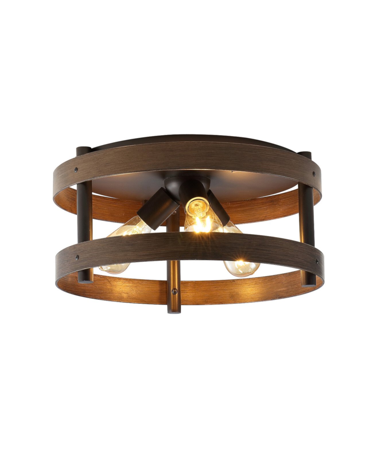 Cooper 16-дюймовый промышленный утюг с 3 лампами для заподлицо со светодиодной подсветкой для фермерского дома JONATHAN Y