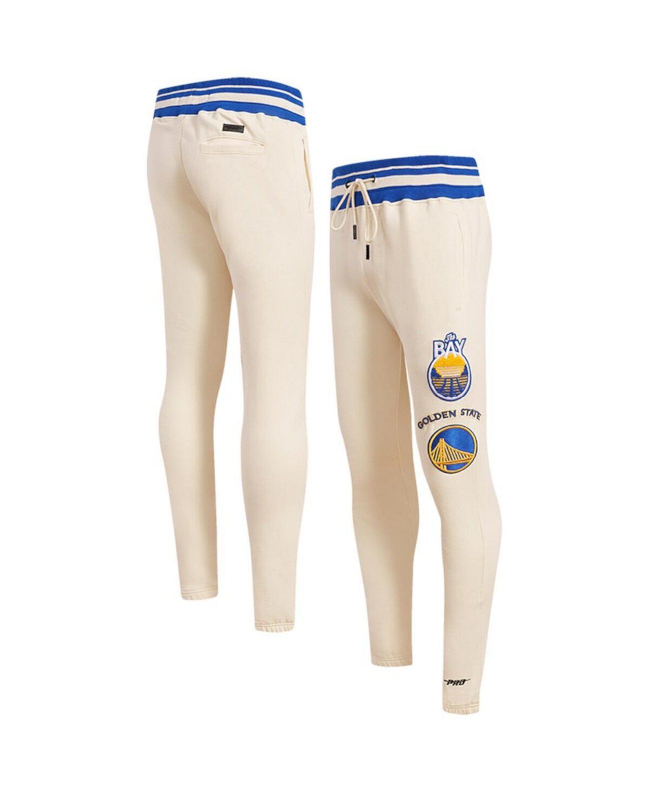 Мужские кремовые классические флисовые спортивные штаны Golden State Warriors Retro Pro Standard