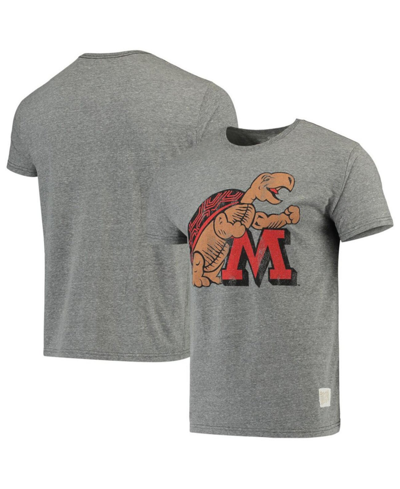 Мужская Футболка Original Retro Brand Maryland Terrapins Винтажный Логотип Original Retro Brand