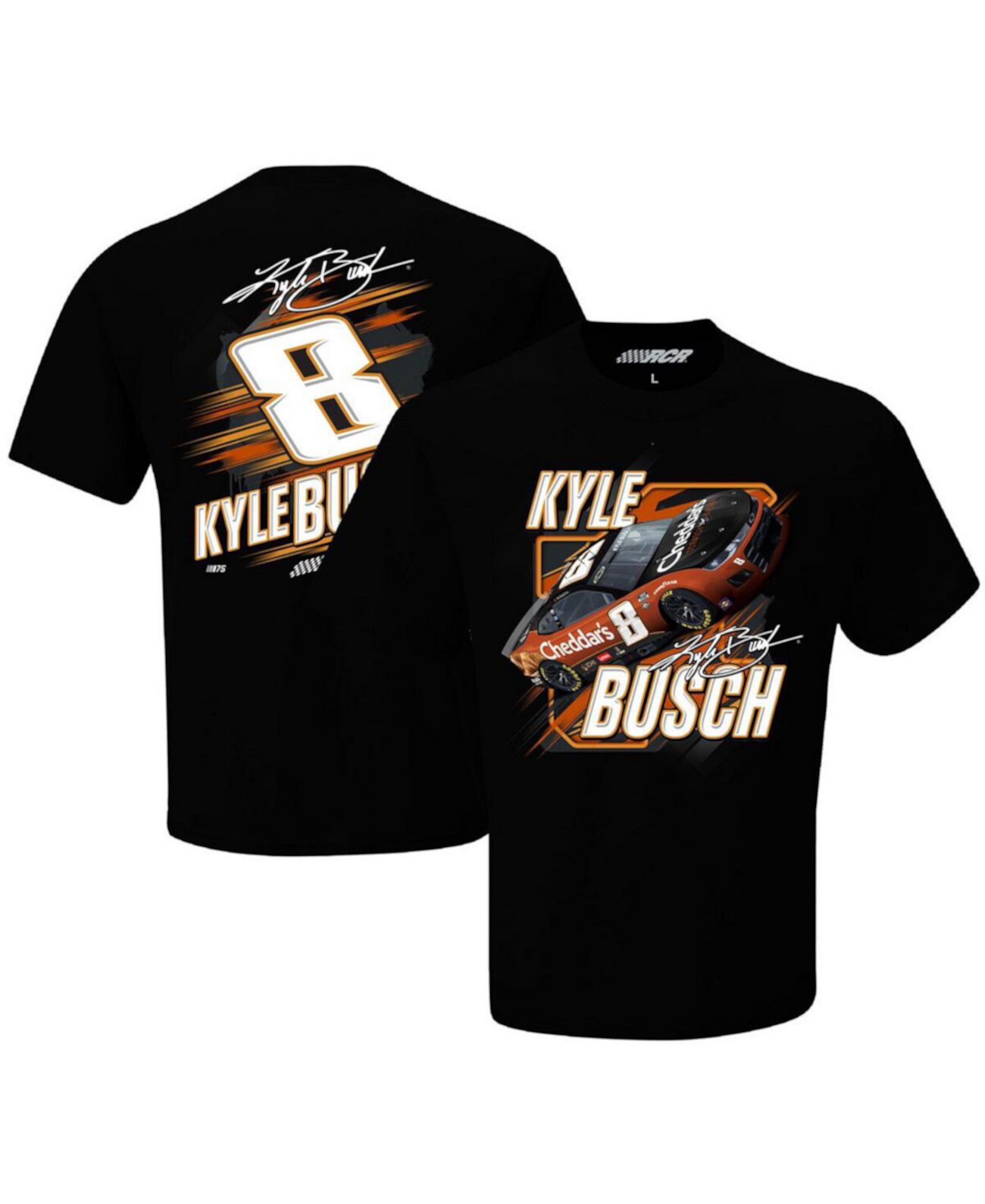 Мужская черная футболка Kyle Busch Cheddars Two-Spot Car Richard Childress Racing Team Collection