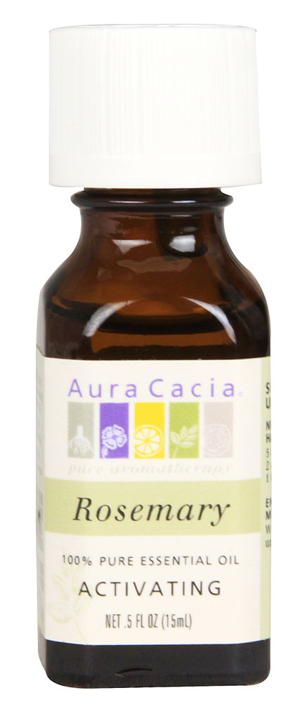 100% чистое эфирное масло розмарина — 0,5 жидких унций Aura Cacia