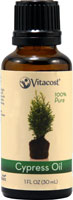 Эфирные масла 100% чистого кипариса — 1 жидкая унция (30 мл) Vitacost
