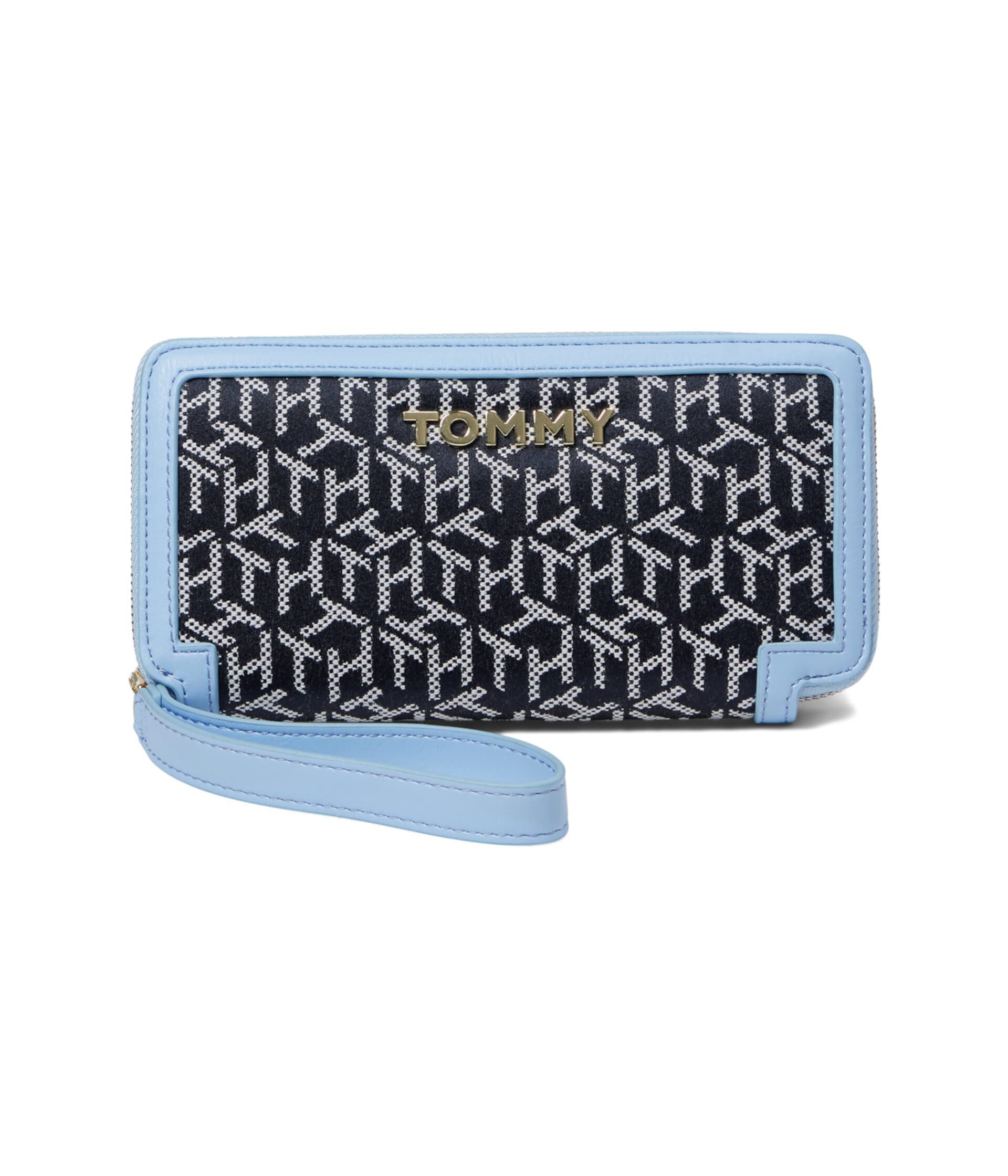 Бумажник Schyler Smooth PVC Trim Cube Bicolor Poly Jacquard Wallet Tommy Hilfiger