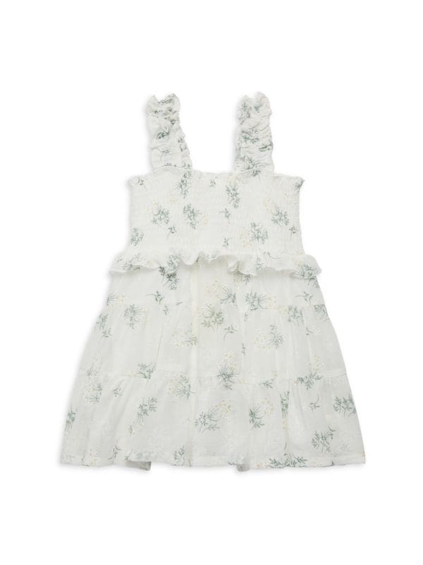 Платье с цветочным принтом для маленькой девочки Baby Sara