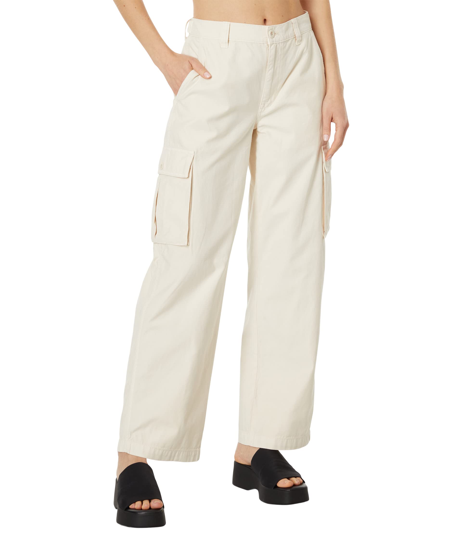 Женские Брюки Madewell Garment-Dyed Low-Slung Straight Cargo Pants Madewell