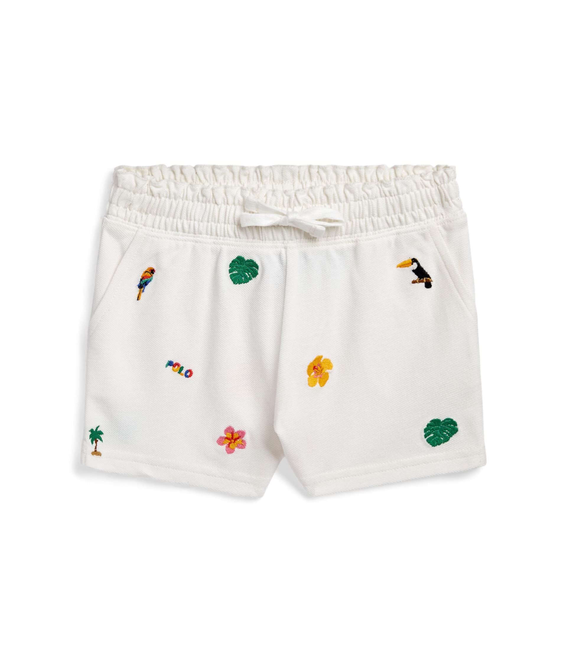 Тропические шорты из хлопковой сетки (для малышей/маленьких детей) Polo Ralph Lauren