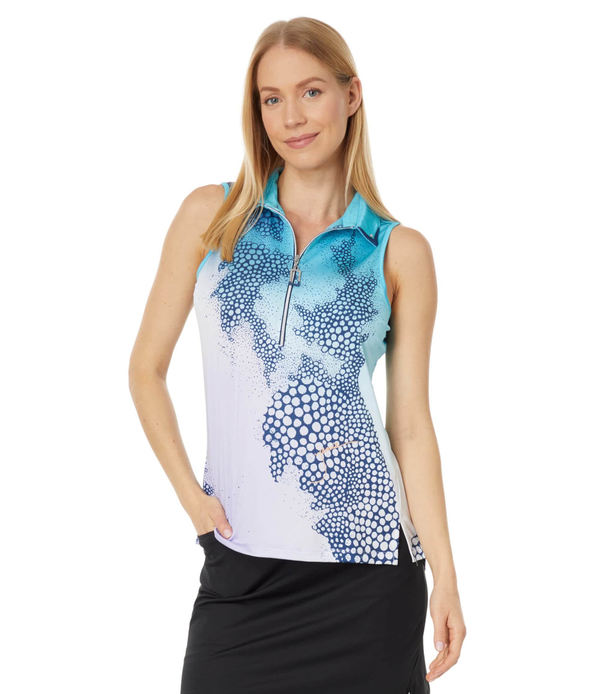 Avatar Print Sleeveless Top Jamie Sadock