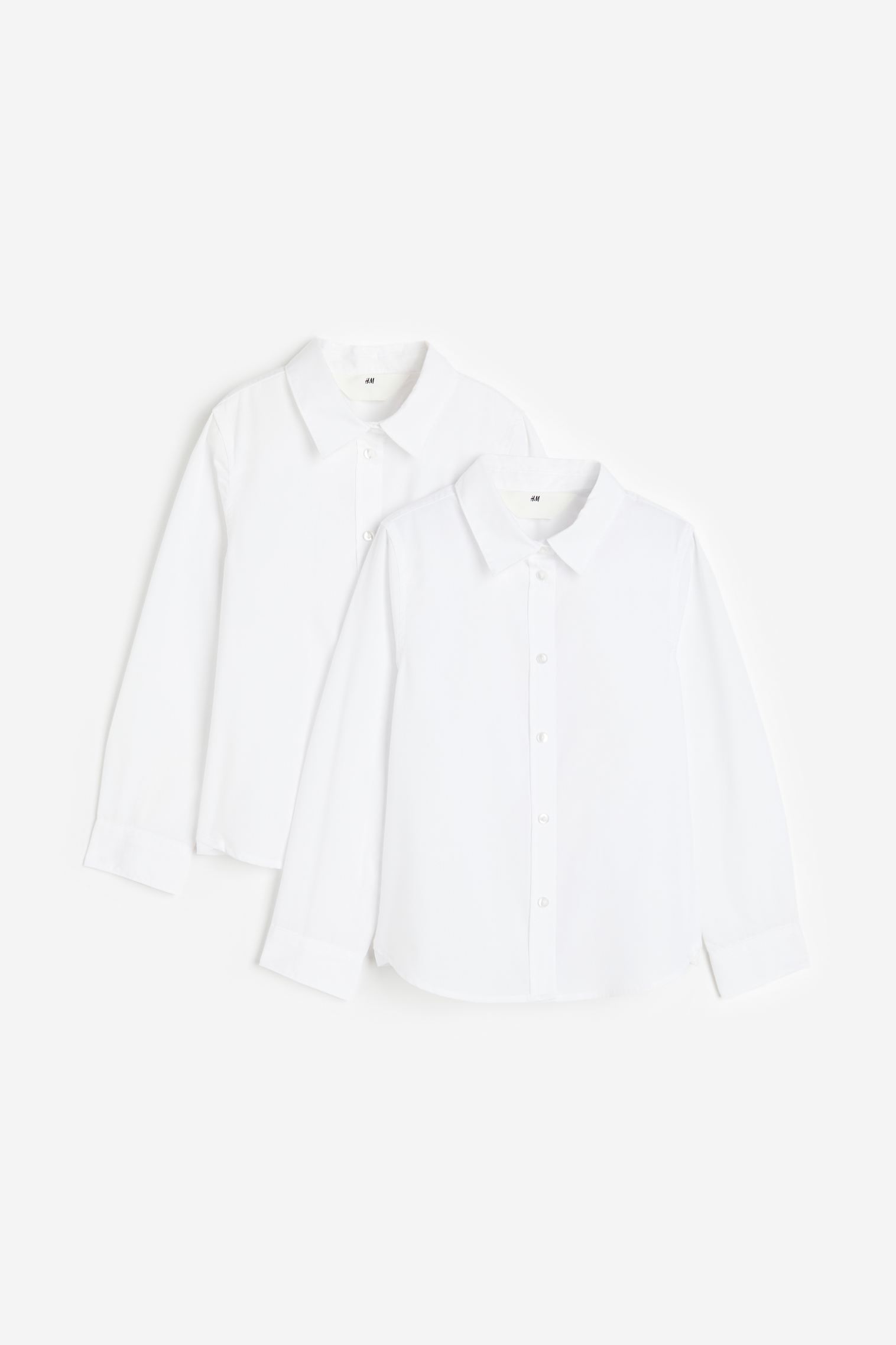 Комплект из 2 поплиновых рубашек H&M