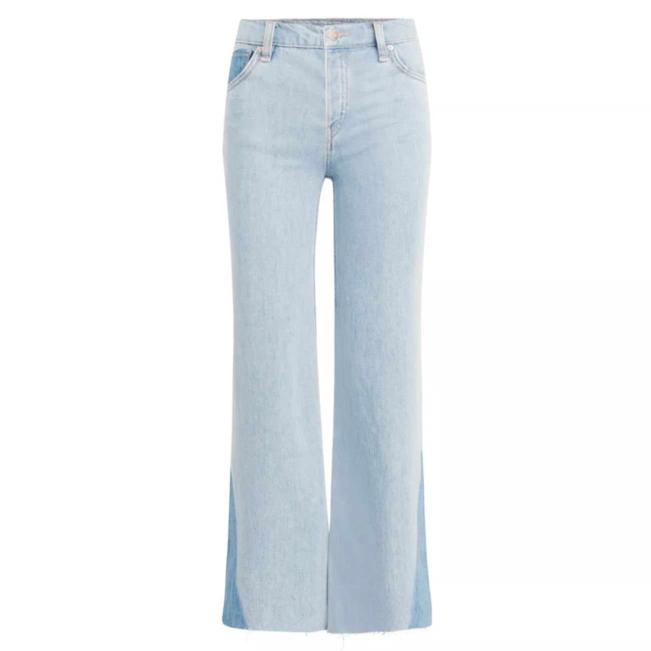 Укороченные джинсы широкого кроя с высокой посадкой Rose Hudson Jeans