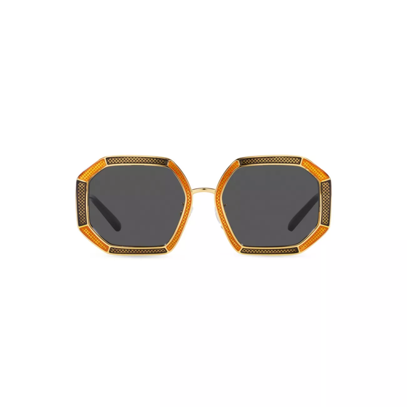 Солнцезащитные очки с геометрическим рисунком 52 мм Tory Burch