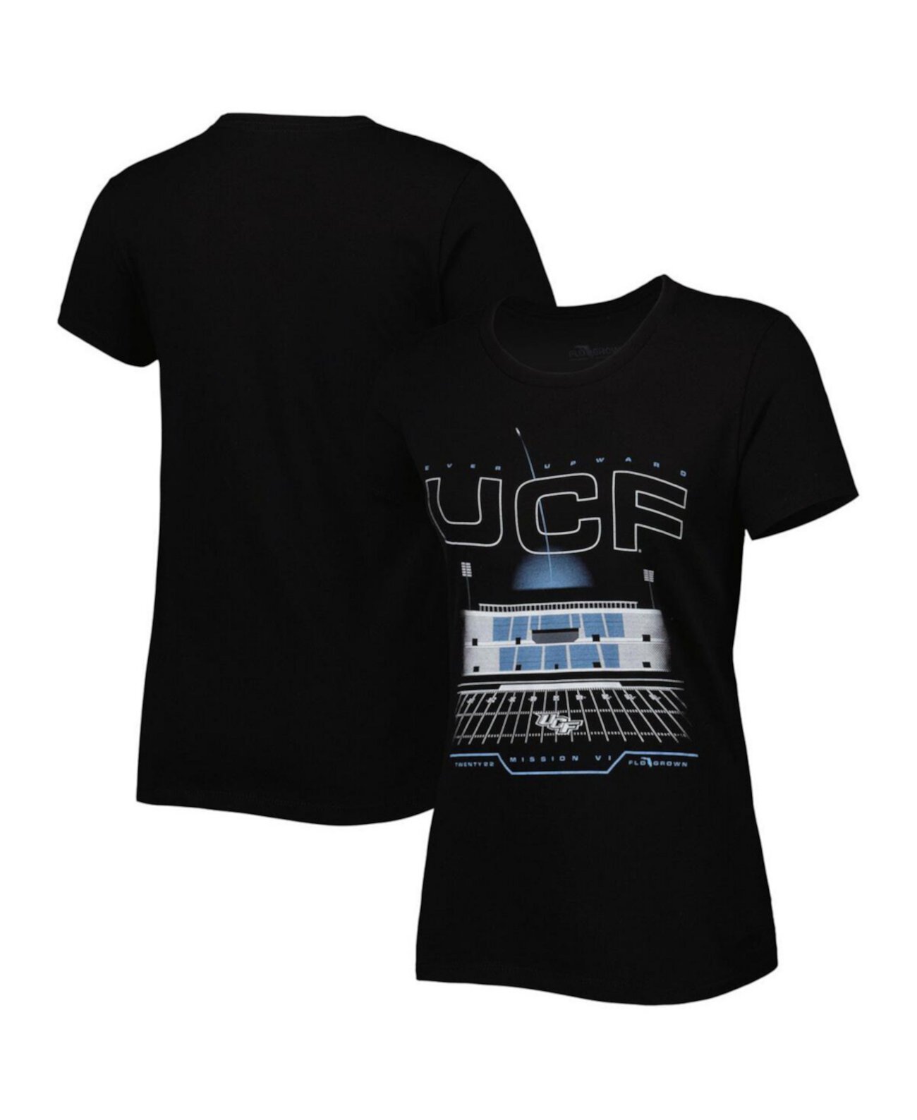 Черная женская футболка UCF Knights Space Game Ever Upward FLoGrown