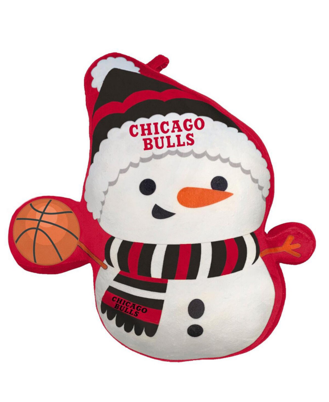 Подушка Chicago Bulls Holiday Snowman Plushlete Pegasus Home Fashions