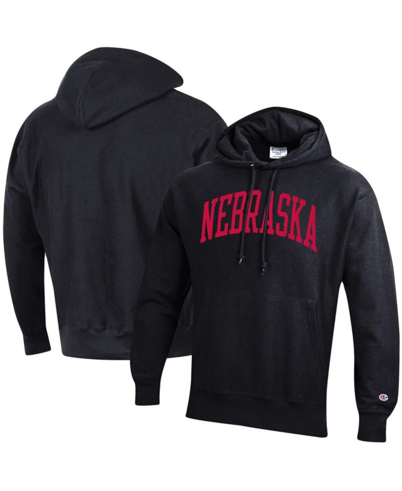 Мужской Пуловер Champion Nebraska Huskers Team Arch Reverse Weave Champion