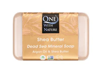 Минеральное мыло Мертвого моря с маслом ши – 7 унций One with Nature