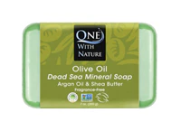 Минеральное мыло Мертвого моря с оливковым маслом — 7 унций One with Nature