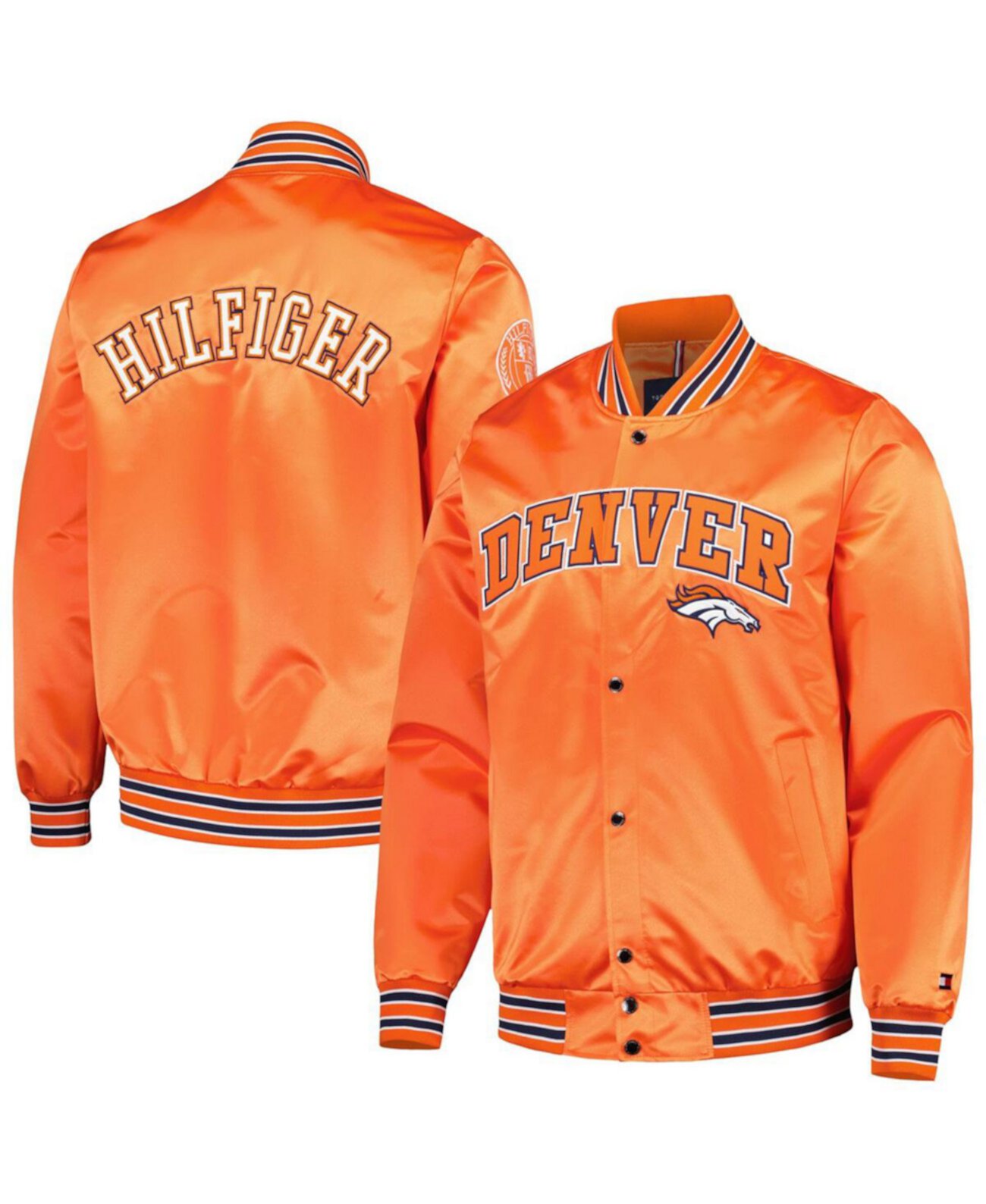 Мужская оранжевая куртка Denver Broncos Elliot Varsity Full-Snap Tommy Hilfiger