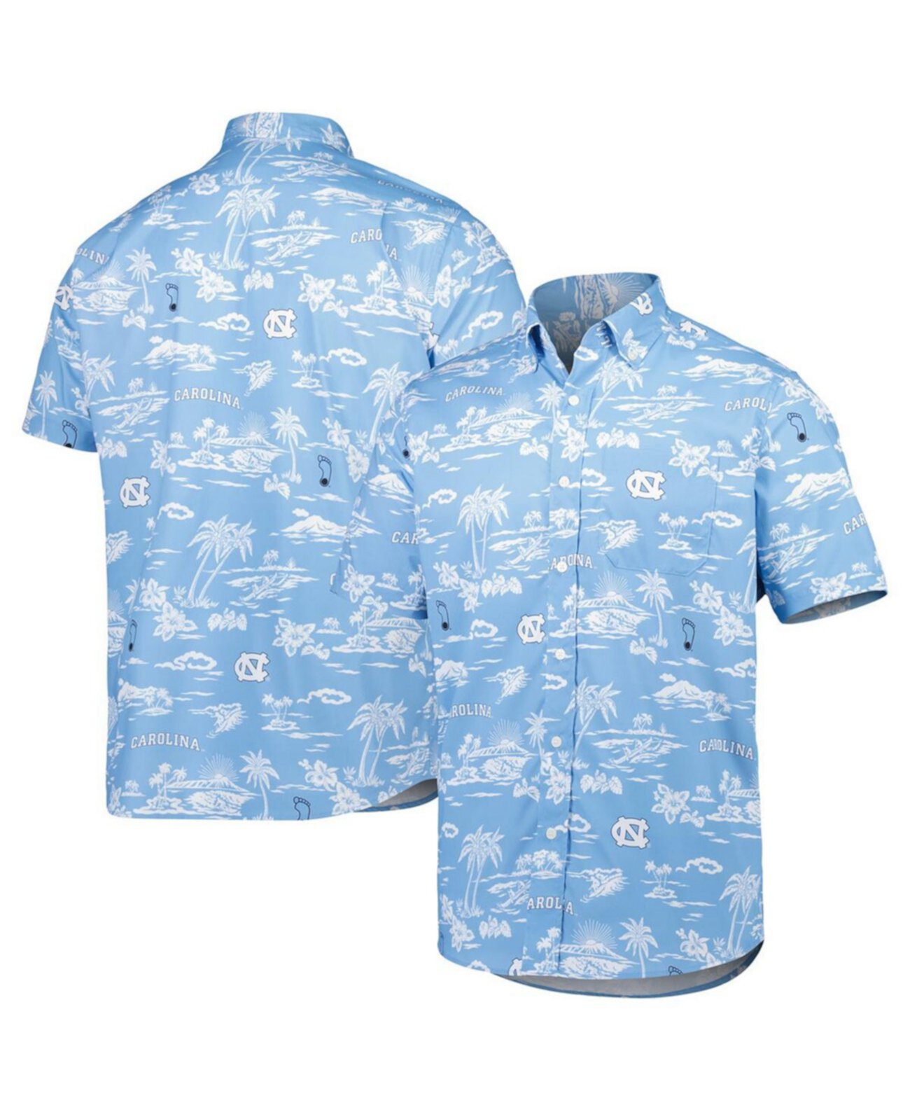 Норт блю. Гавайская рубашка Reyn Spooner.