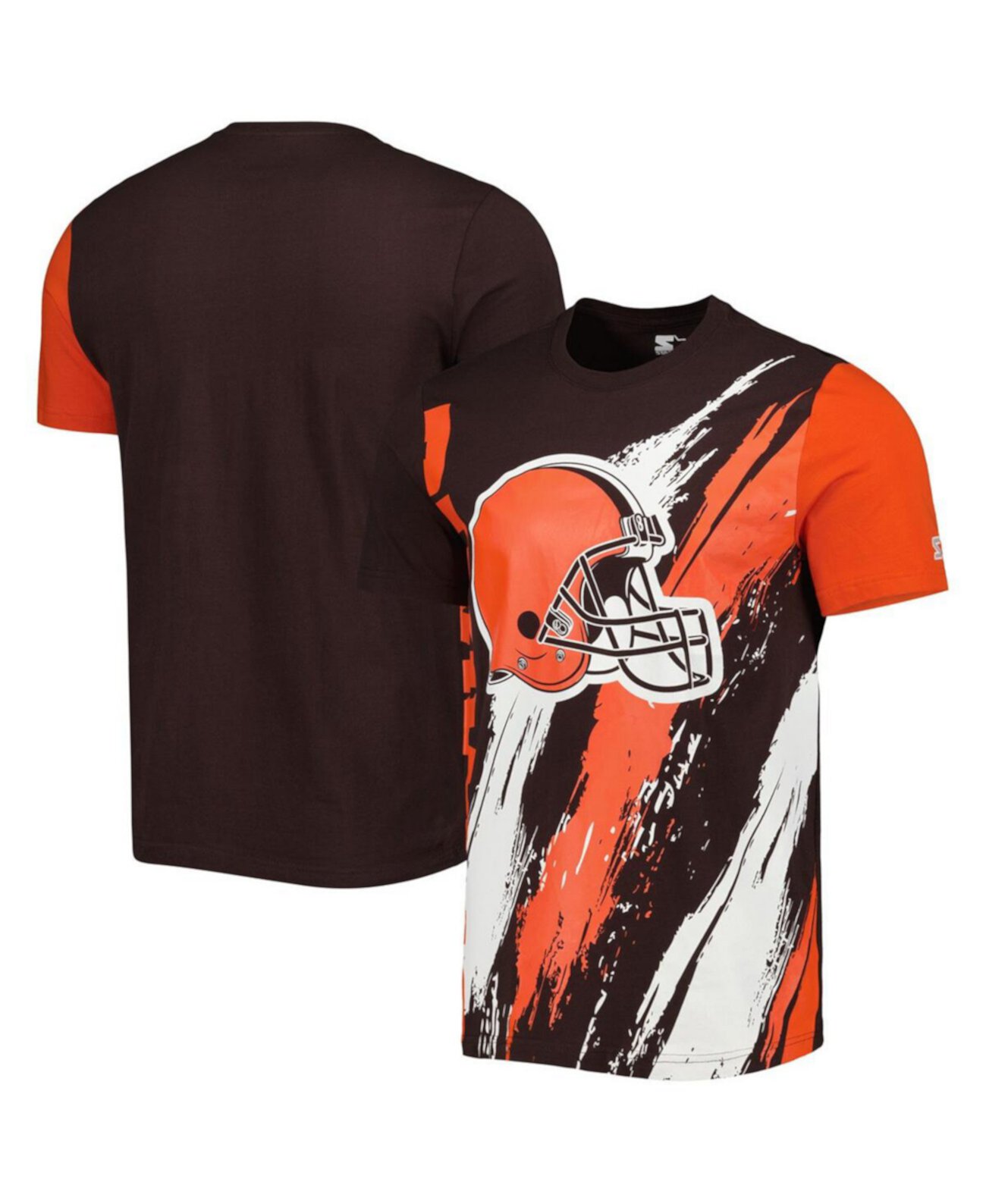 Мужская коричневая футболка Cleveland Browns Extreme Defender Starter