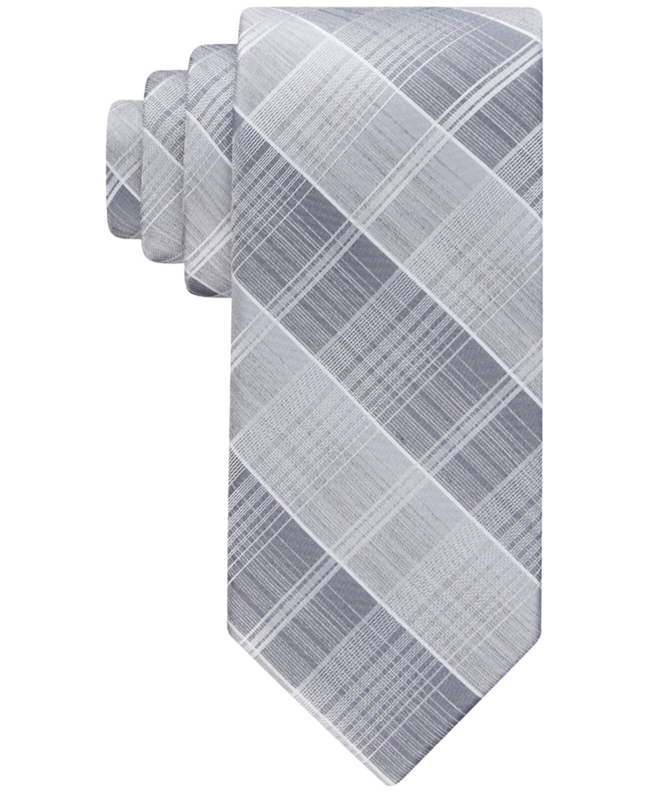 Мужской клетчатый галстук с эффектом омбре Calvin Klein