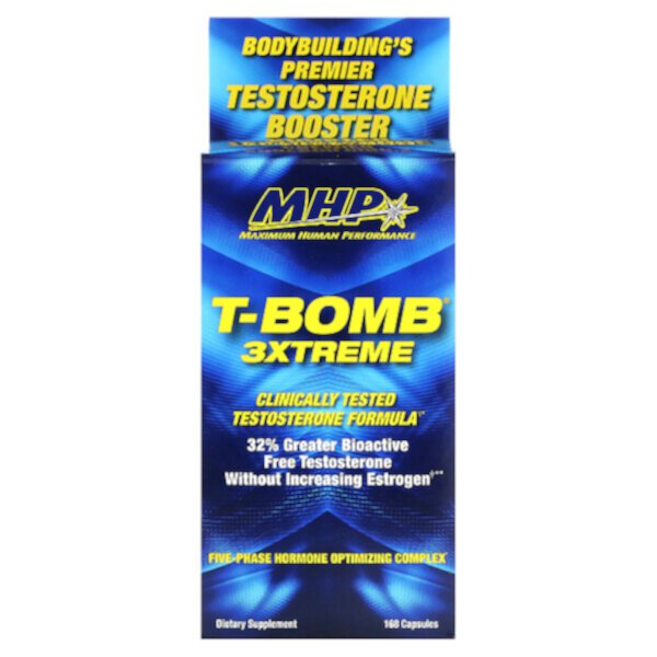 T-Bomb 3Xtreme, 168 капсул Maximum Human Performance, LLC