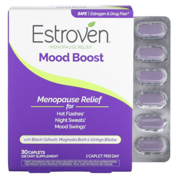 Облегчение симптомов менопаузы, Улучшение настроения - 30 таблеток - Estroven Estroven