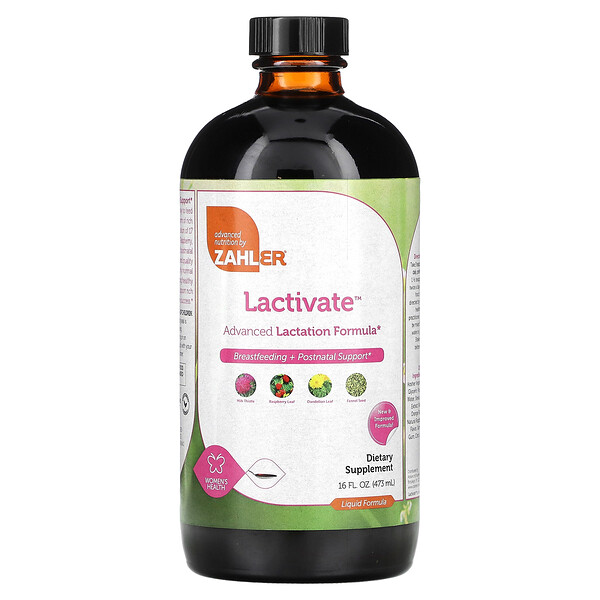 Lactivate, Advanced Lactation Liquid Formula, 16 fl oz (473 ml) Zahler