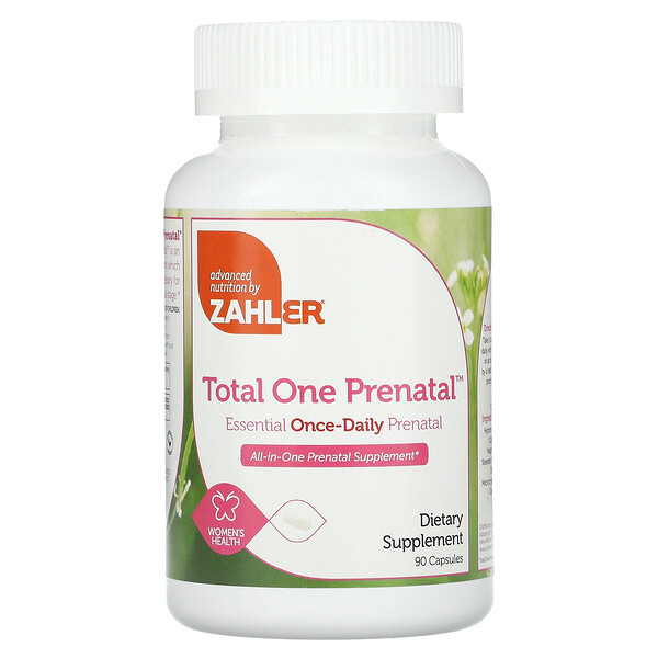 Total One Prenatal, Essential Once-Daily Prenatal, 90 Capsules Zahler