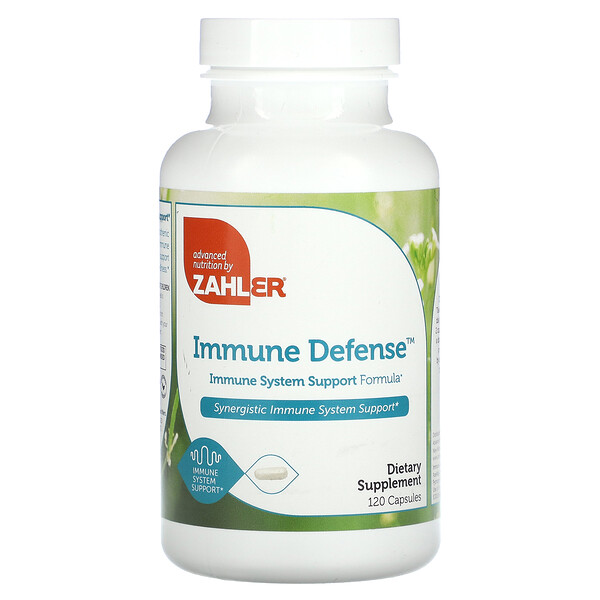 Immune Defense, Immune System Support Formula, 120 Capsules (Капсулы) Zahler