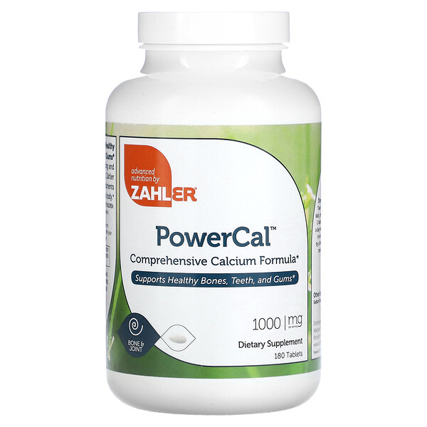 PowerCal, Comprehensive Calcium Formula, 1,000 mg, 180 Tablets (Таблетки) (250 mg per Tablet) Zahler