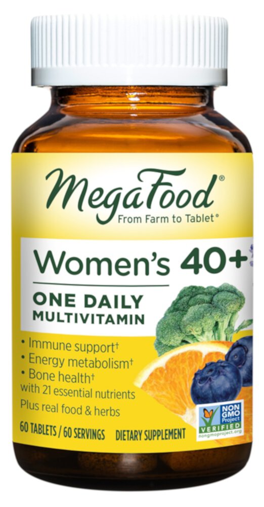 Women's 40+ One Daily Multivitamin for Women -- 60 Tablets (Таблетки) MegaFood