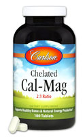 Хелатный кальций-магний — 180 таблеток Carlson