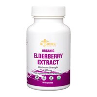 Elderberry Extract - Organic -- 1300 mg - 60 Capsules (Капсулы) Dr. Botanical Health