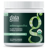 Ashwagandha Gummies (Жевательные конфеты) Apple Cinnamon -- 120 Vegan Gummies Gaia Herbs