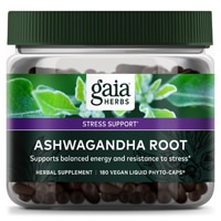 Корень ашваганды -- 180 веганских жидких фито-капсул Gaia Herbs