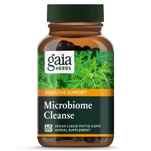 Очищение микробиома -- 60 веганских жидких фито-капсул Gaia Herbs