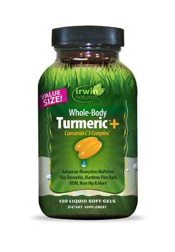 Whole-Body Turmeric + Curcumin C3 Complex Value Size -- 120 Liquid Softgels (Жидкие мягкие капсулы) Irwin Naturals