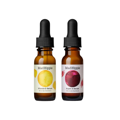 Day-Night Vitamin C and Super A Serum Dual Pack -- 0.5 fl oz (Жидкие унции) Mad Hippie