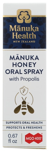 Manuka Honey & Propolis Oral Spray (Спрей) -- 0.67 fl oz (Жидкие унции) Manuka Health