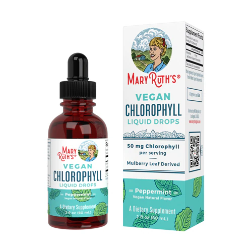 Vegan Chlorophyll Drops (Капли) Peppermint -- 2 fl oz (Жидкие унции) MaryRuth's