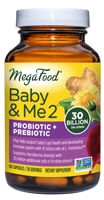 Пренатальный пробиотик + пребиотик Baby & Me 2 — 30 миллиардов — 60 капсул MegaFood