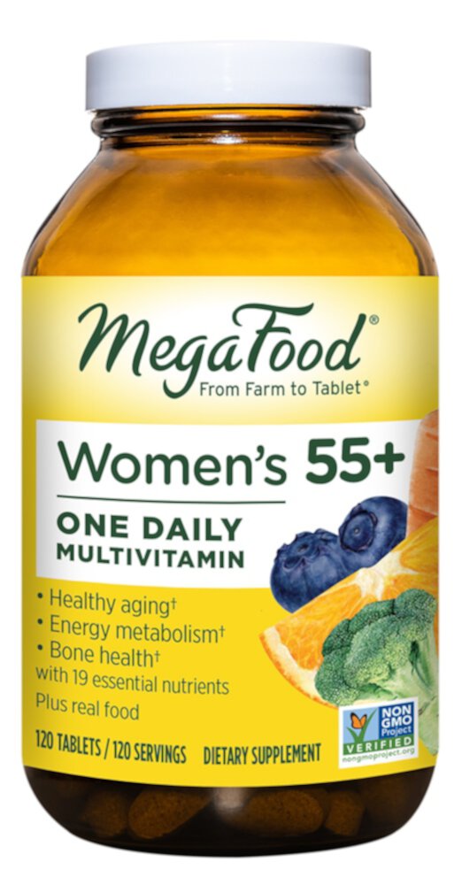 Women Over 55+ One Daily Multivitamin -- 120 Tablets (Таблетки) MegaFood